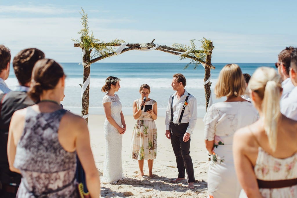 intimate beach wedding